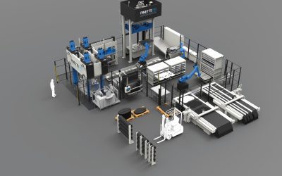 Multi-process Automated Line : 2D and 3D preforming -Stamping - C-RTM